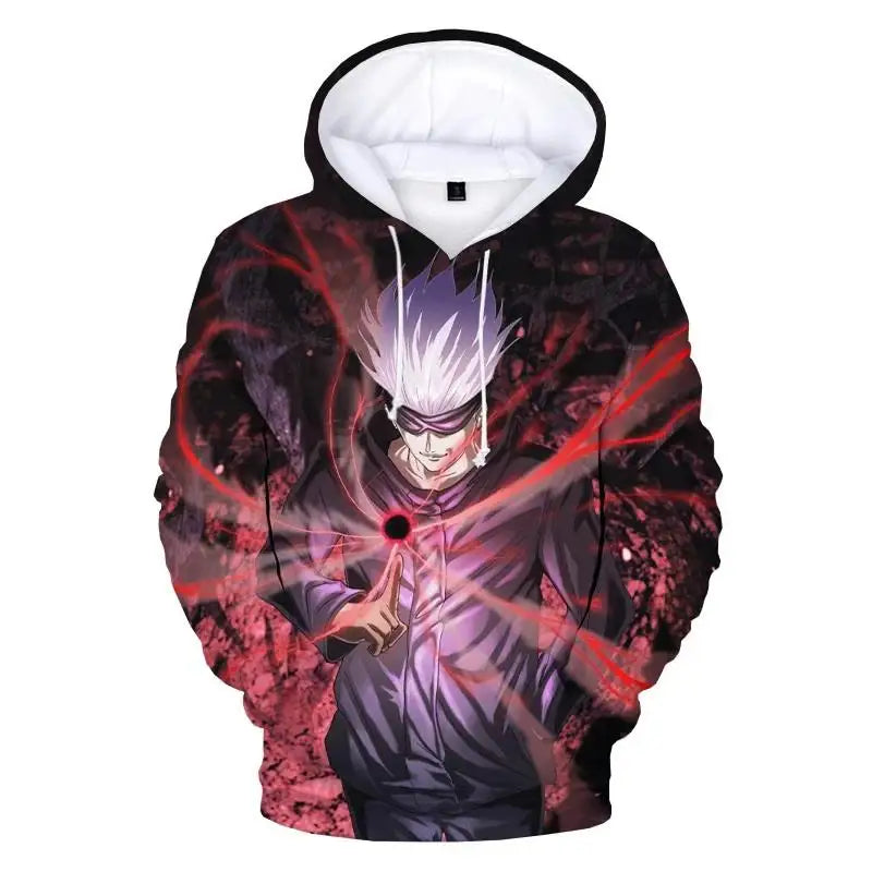Jujutsu Kaisen 3D Print Hoodie – Unisex, Plus Size