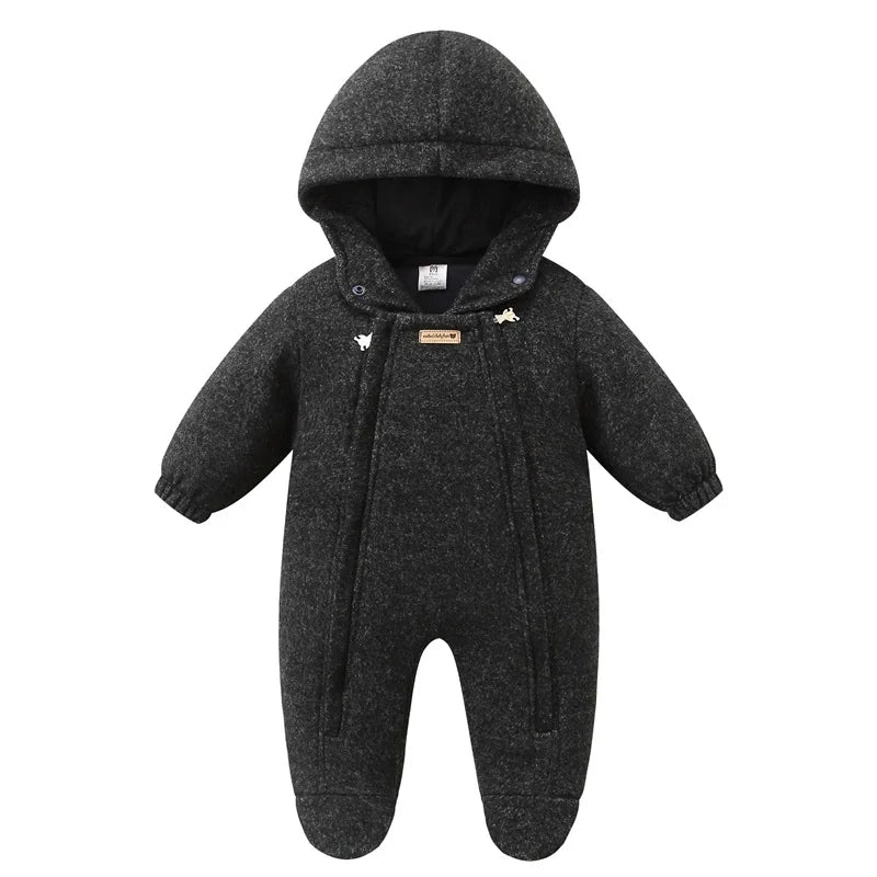 Winter Baby Striped Snowsuit