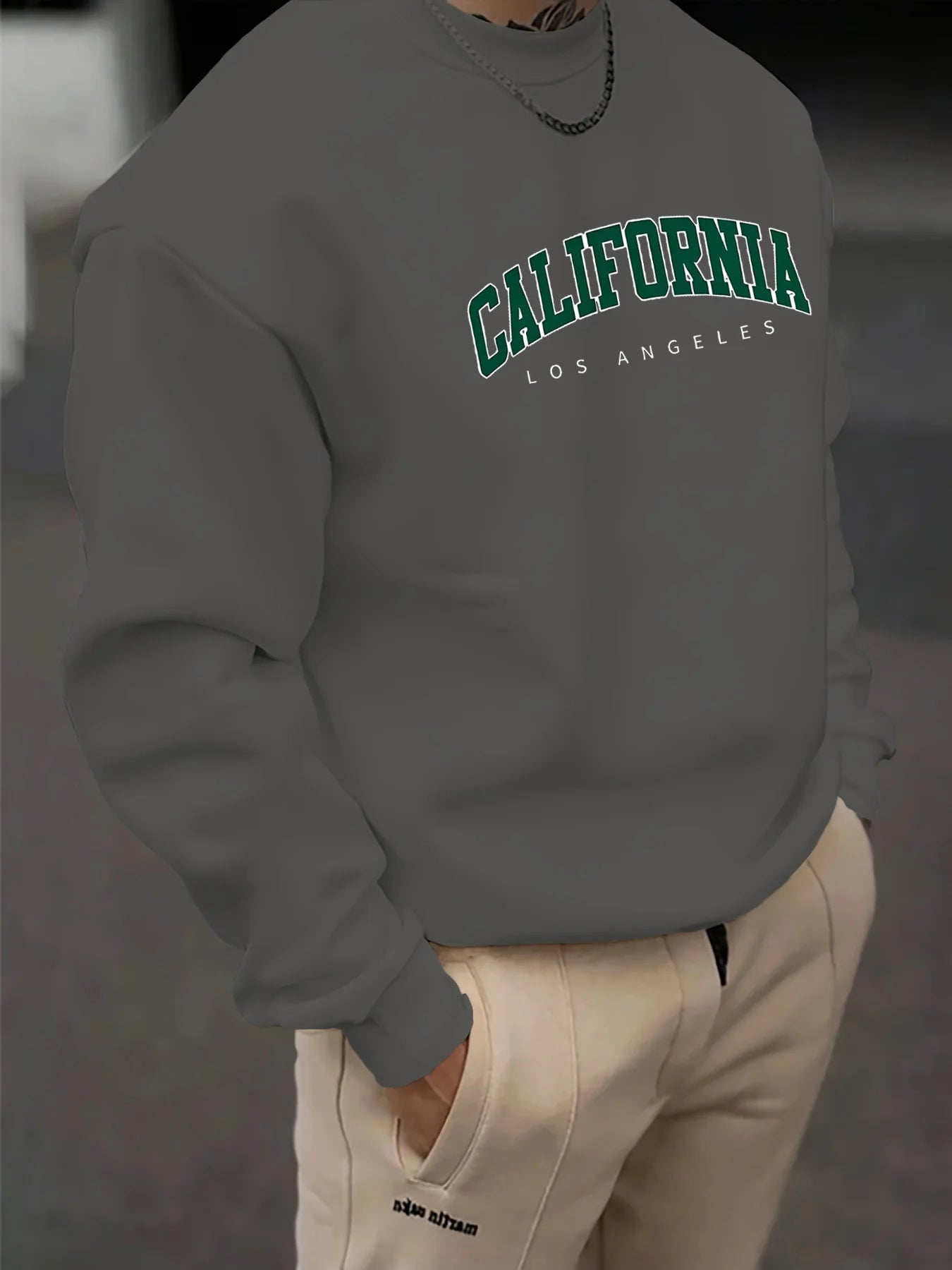 California Los Angeles Letter Sweatshirt – Men’s Casual