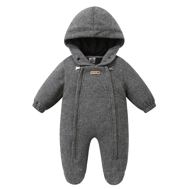 Winter Baby Striped Snowsuit