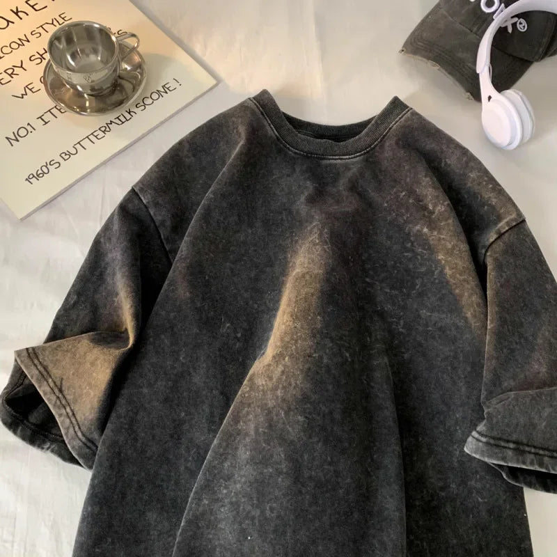 Oversized Acid Wash Y2K Street Tee