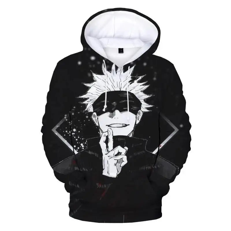 Jujutsu Kaisen 3D Print Hoodie – Unisex, Plus Size