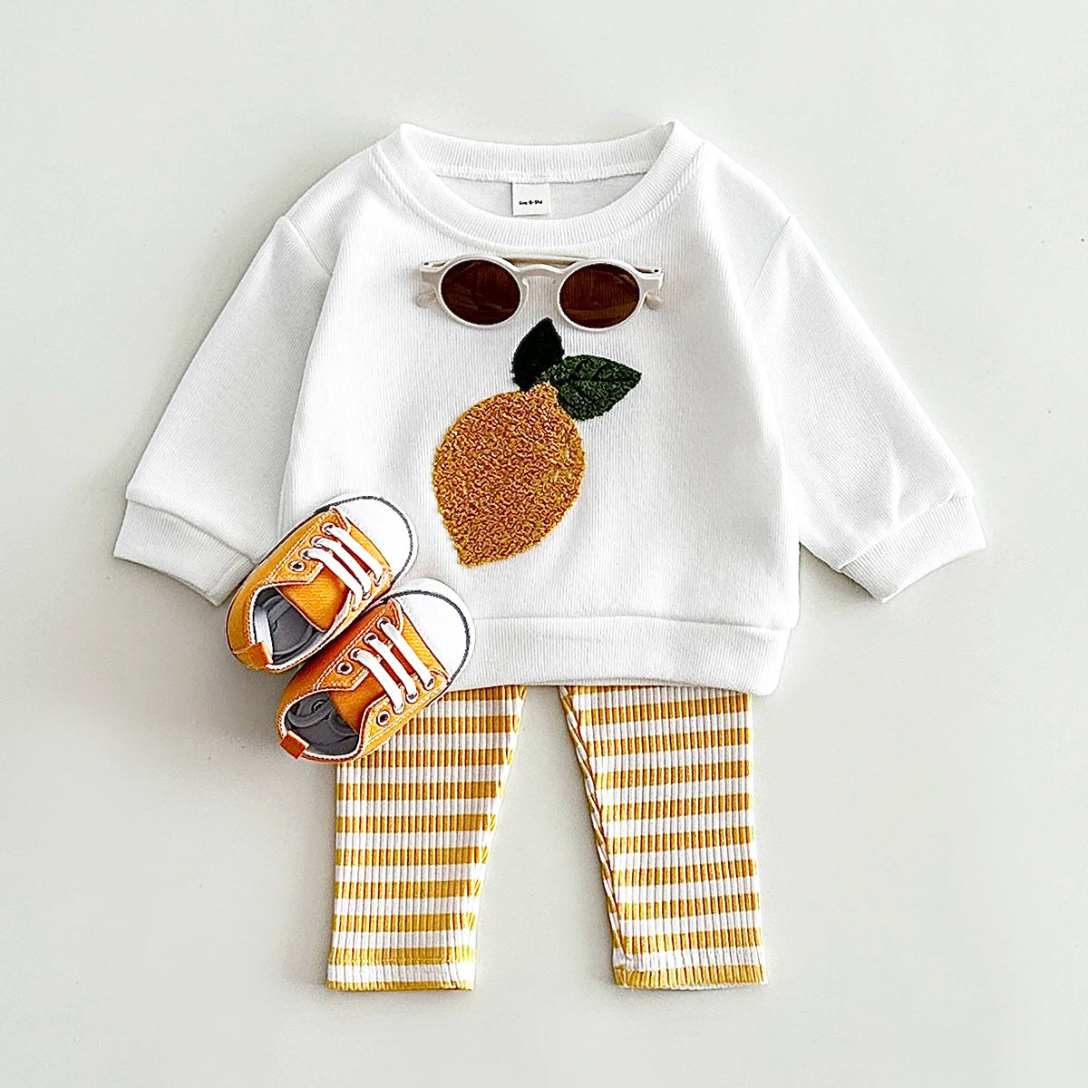 Fruit Embroidered Baby Cotton Set