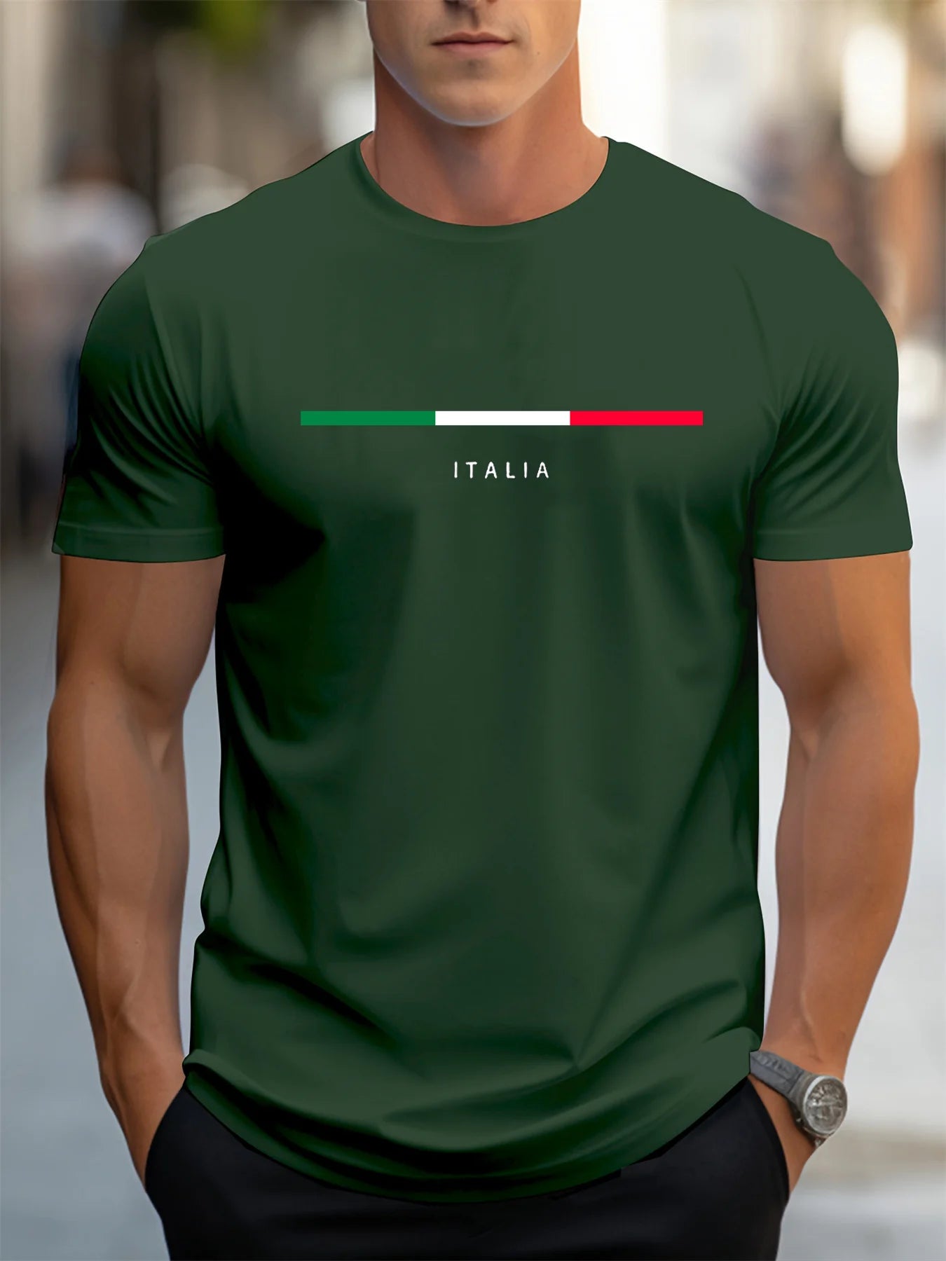 Italia Print Loose Fit Tee
