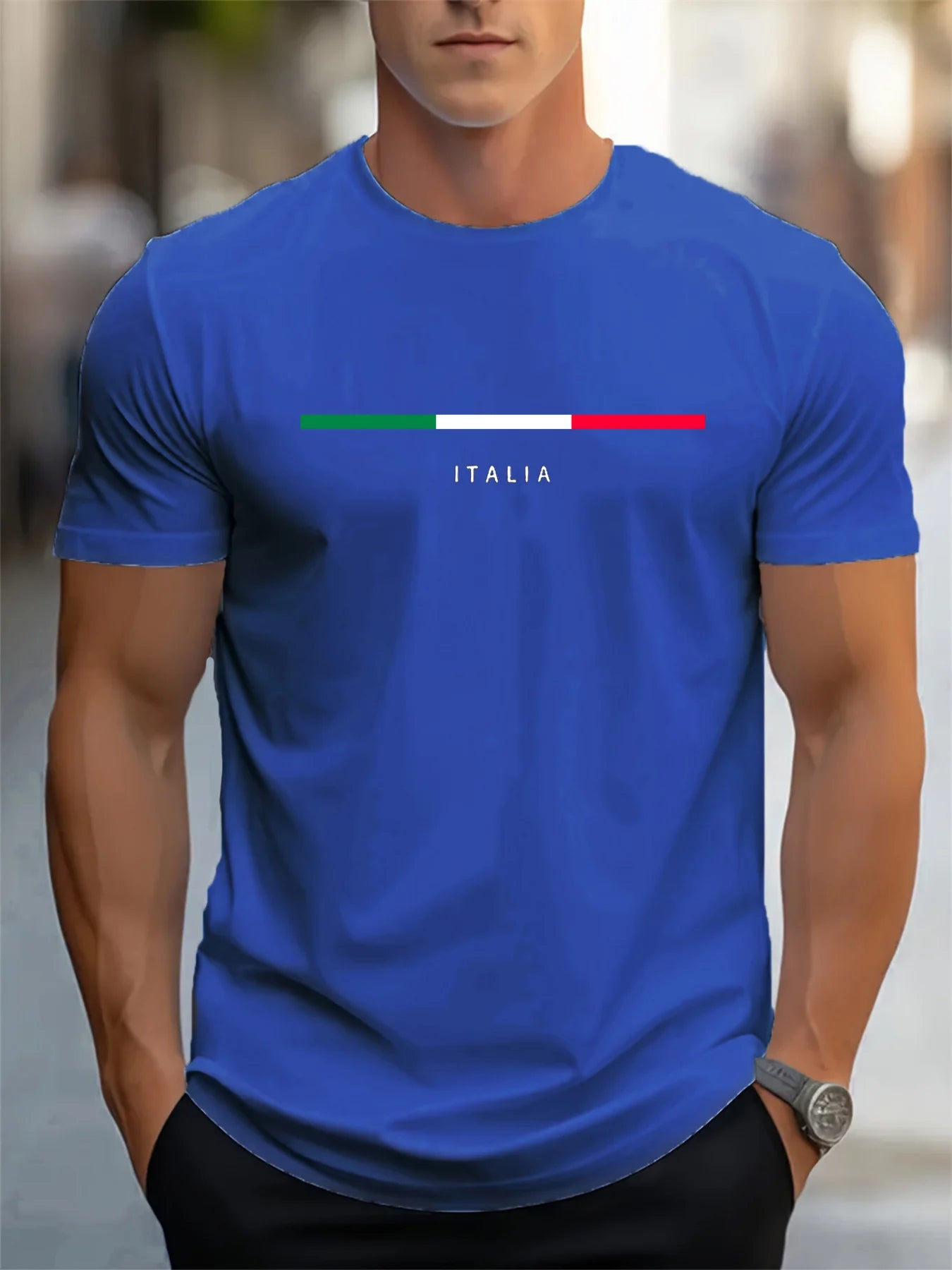 Italia Print Loose Fit Tee