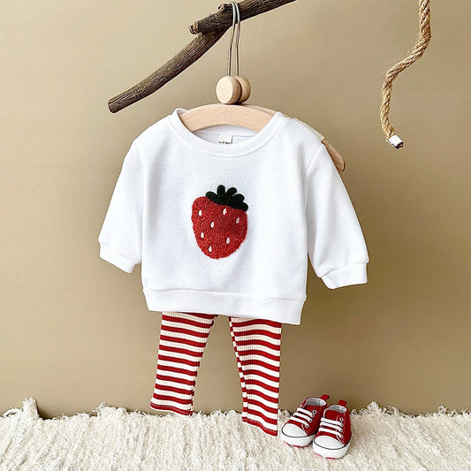 Fruit Embroidered Baby Cotton Set