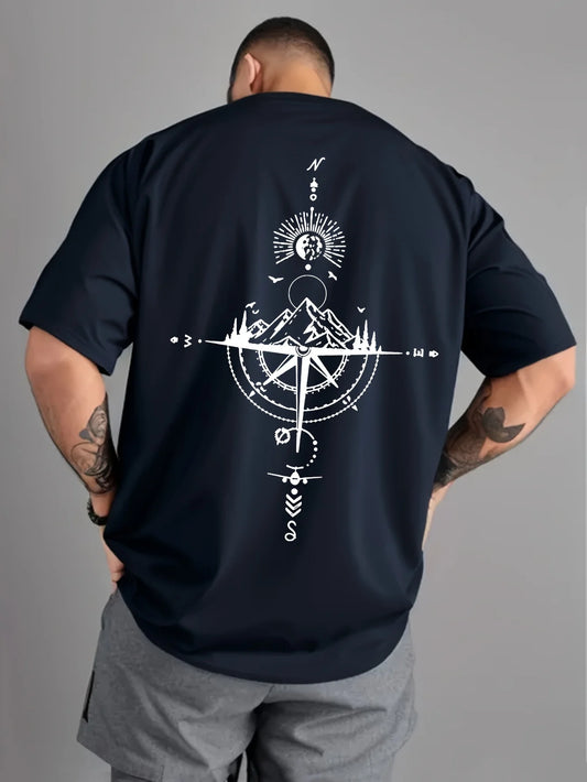 Retro Compass Oversized Tee