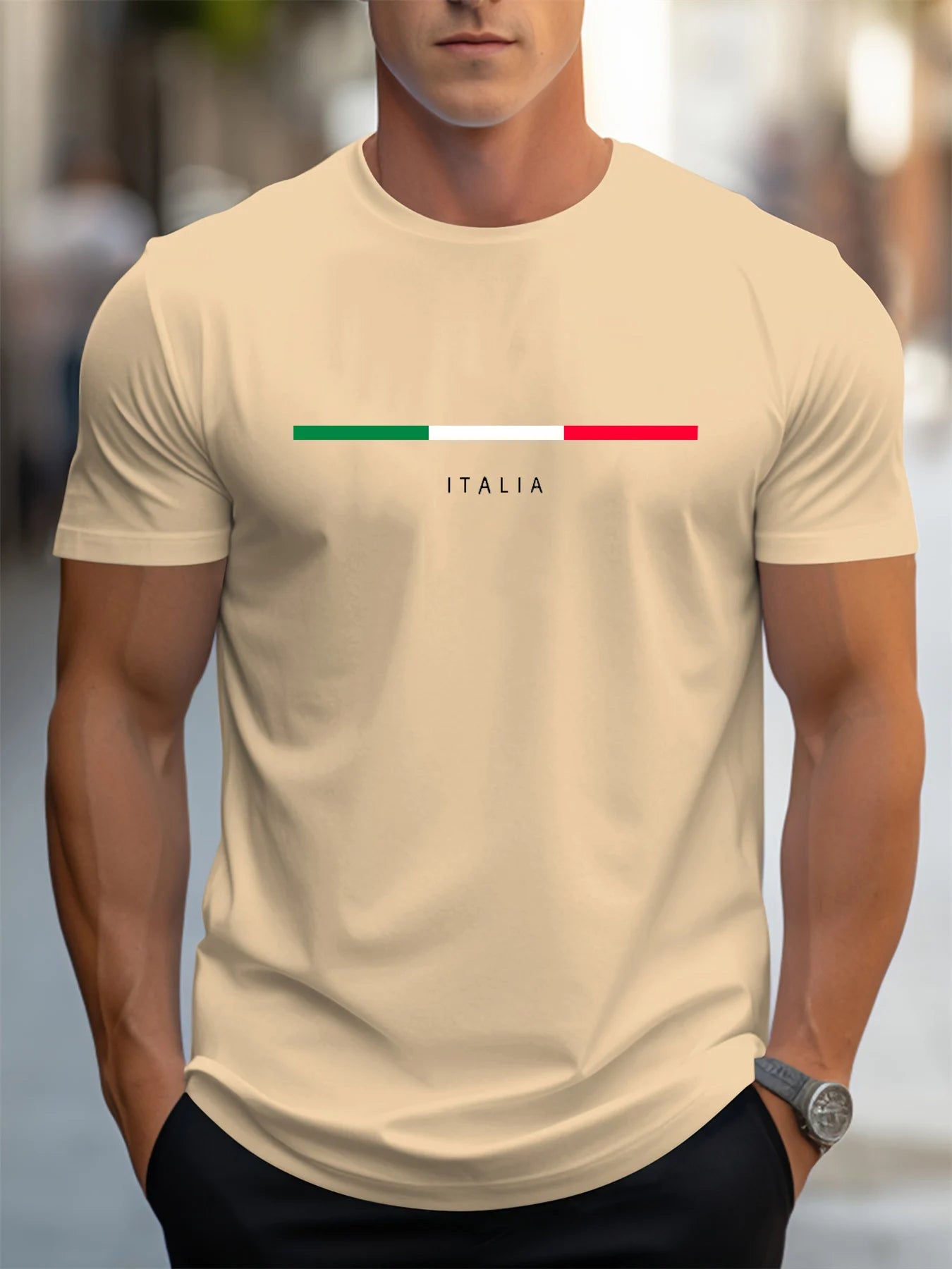 Italia Print Loose Fit Tee