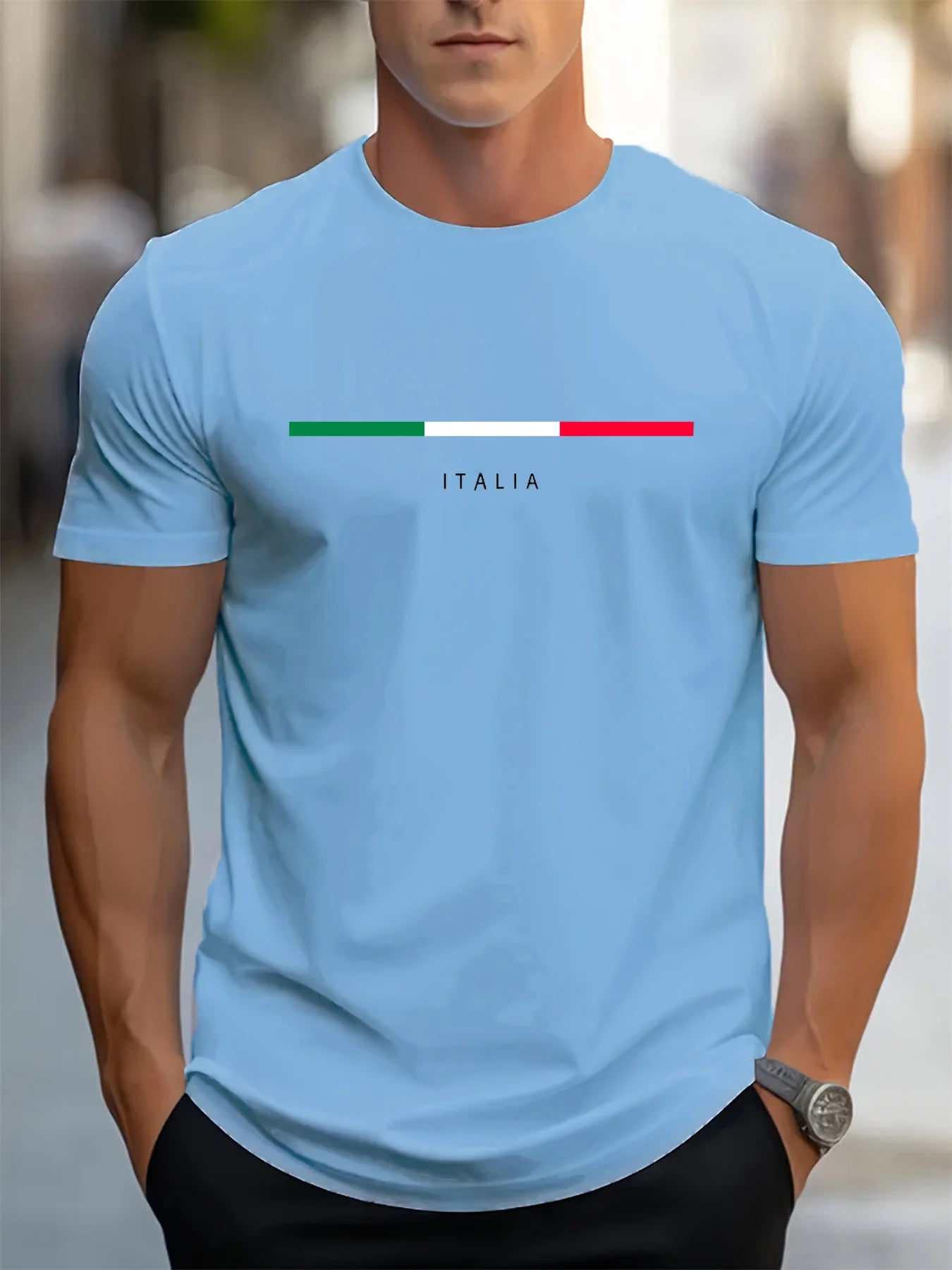 Italia Print Loose Fit Tee