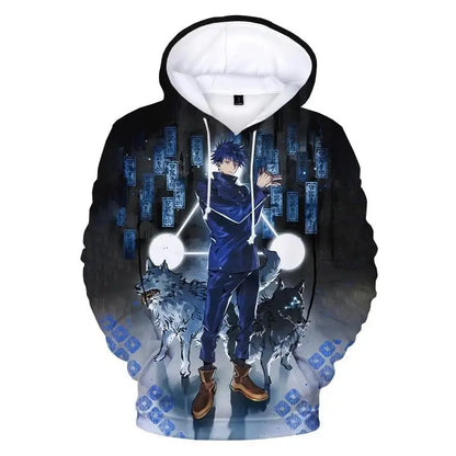 Jujutsu Kaisen 3D Print Hoodie – Unisex, Plus Size