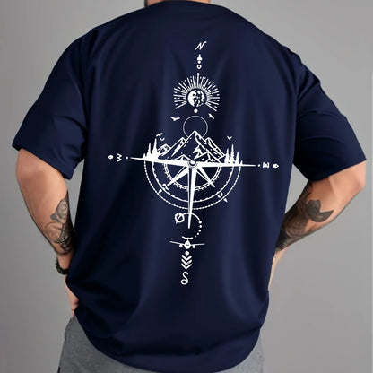 Retro Compass Oversized Tee