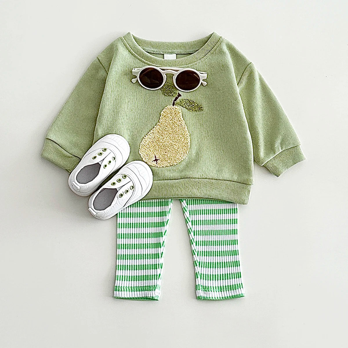 Fruit Embroidered Baby Cotton Set