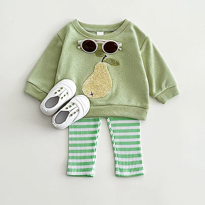 Fruit Embroidered Baby Cotton Set