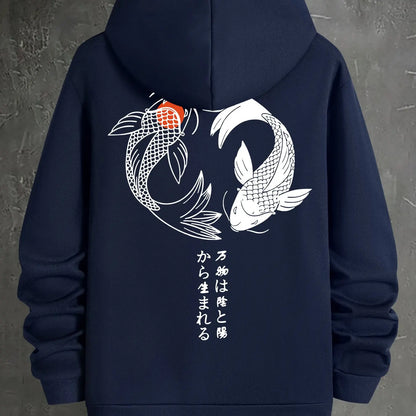 Koi Carp Hoodie – Unisex Warm Fleece