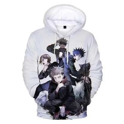 Jujutsu Kaisen 3D Print Hoodie – Unisex, Plus Size