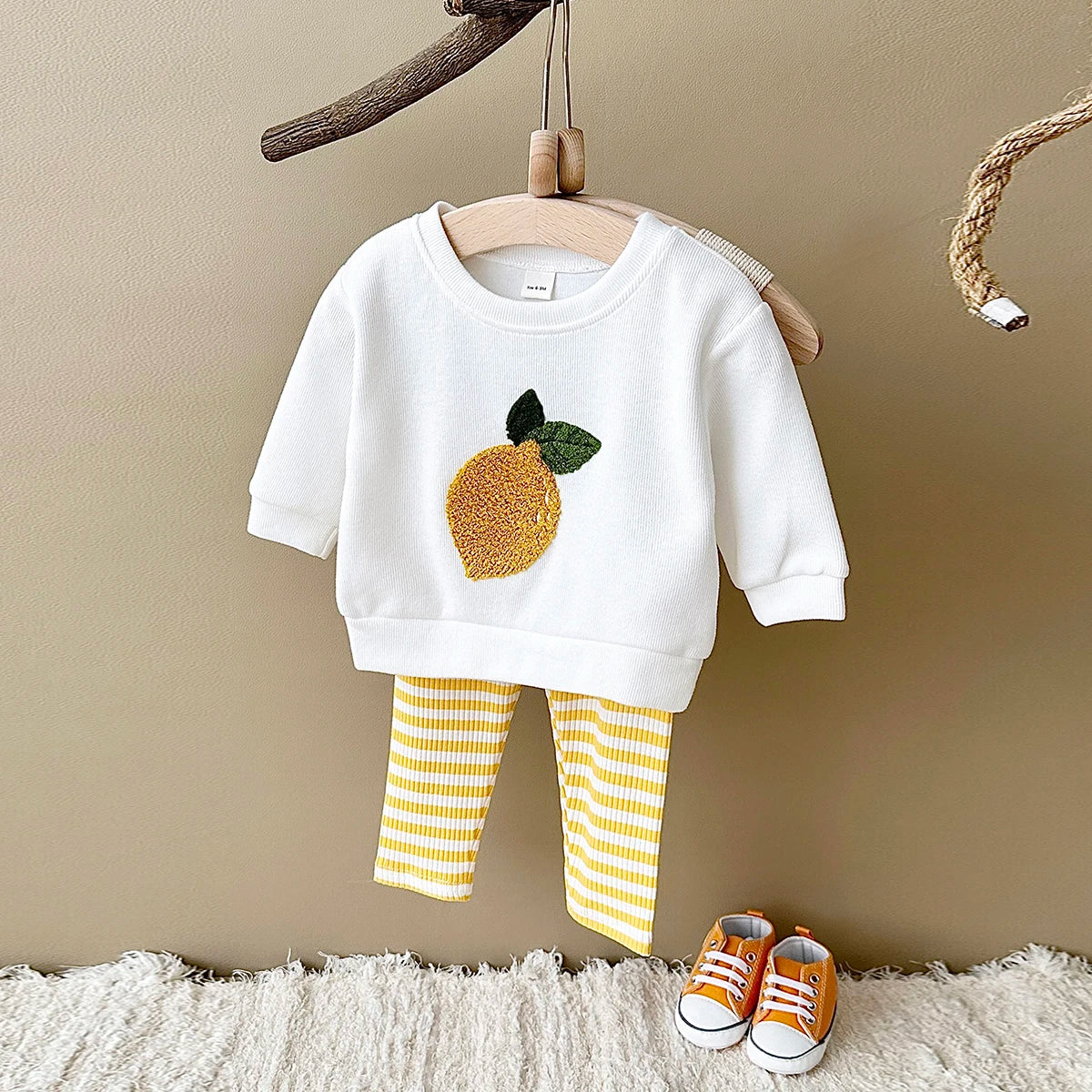 Fruit Embroidered Baby Cotton Set