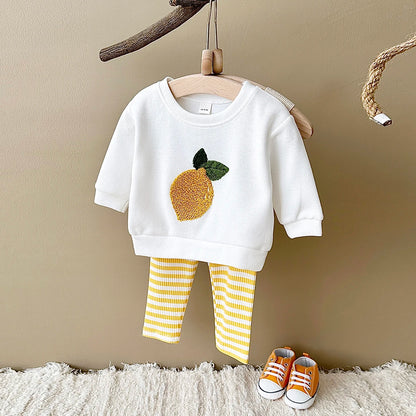 Fruit Embroidered Baby Cotton Set
