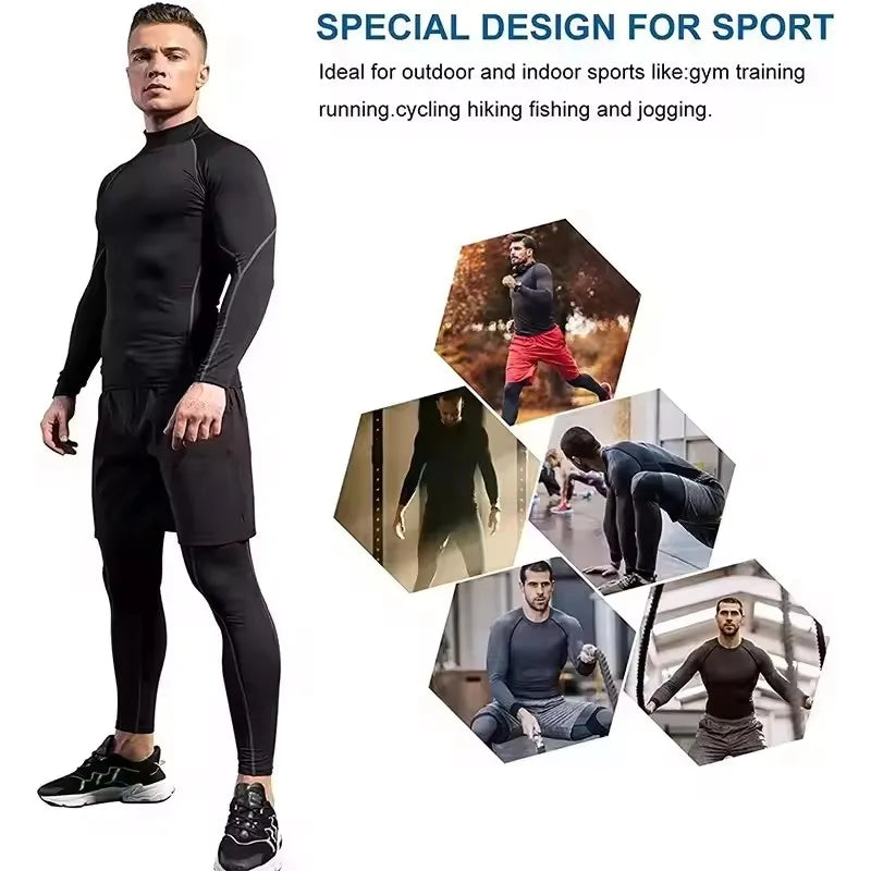 Men’s Compression Long Sleeve – Quick Dry Gym