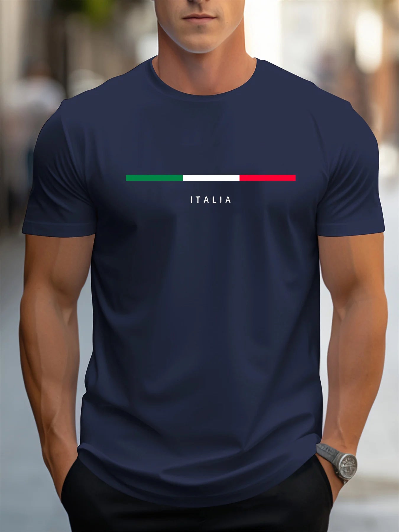 Italia Print Loose Fit Tee