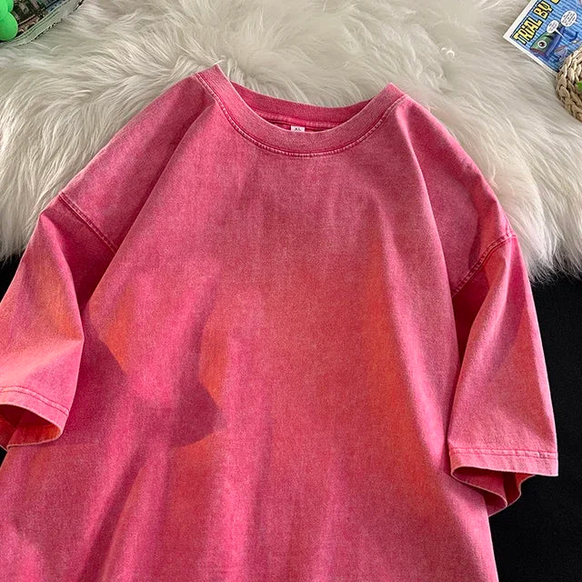 Oversized Acid Wash Y2K Street Tee