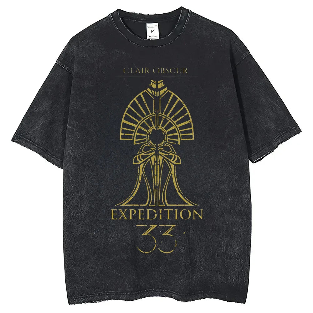 Clair Obscur Expedition 33 Vintage Cotton Gamer T-Shirt