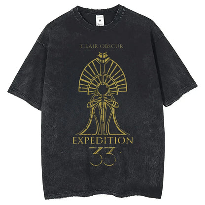 Clair Obscur Expedition 33 Vintage Cotton Gamer T-Shirt