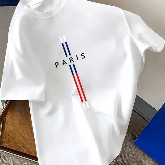 Paris Letter Loose Fit T-Shirt