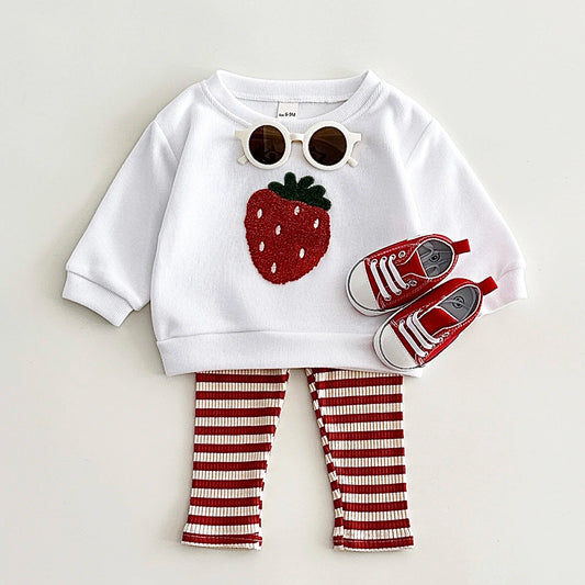 Fruit Embroidered Baby Cotton Set