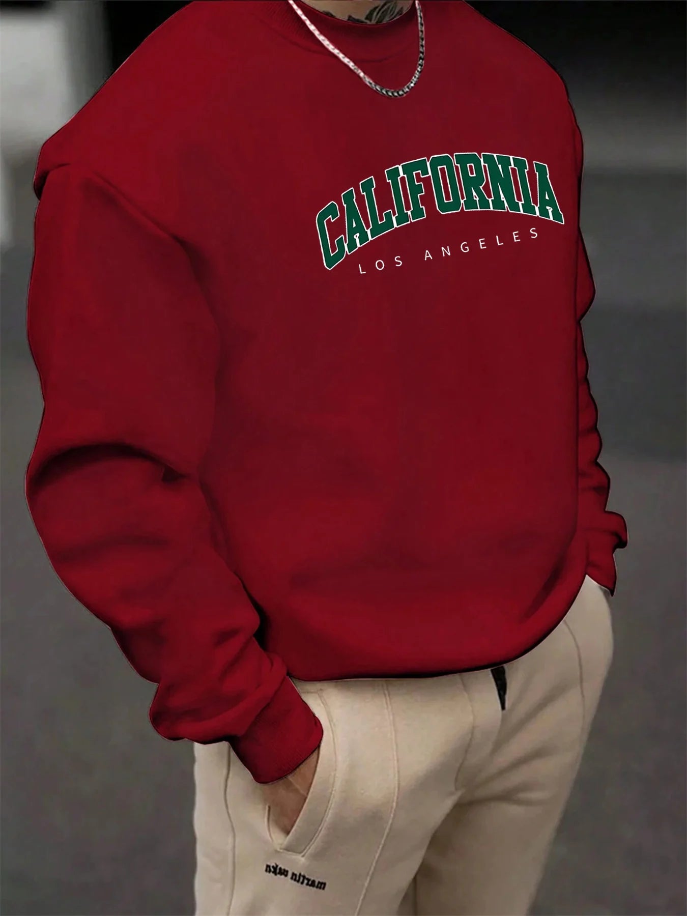 California Los Angeles Letter Sweatshirt – Men’s Casual
