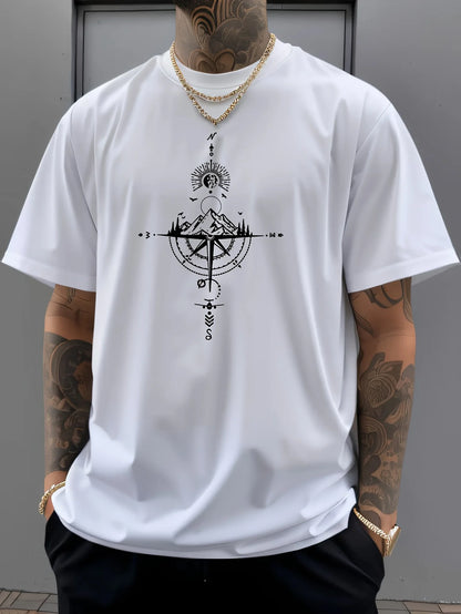 Retro Compass Oversized Tee