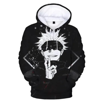 Jujutsu Kaisen 3D Print Hoodie – Unisex, Plus Size