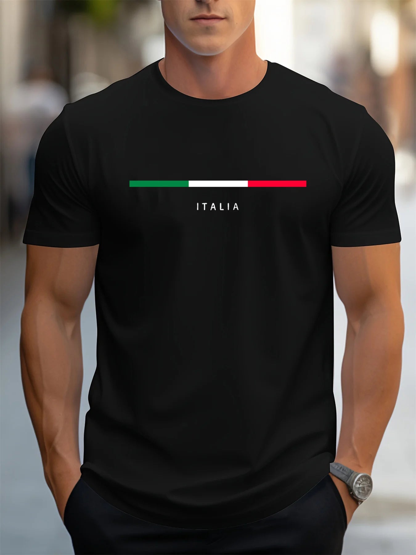 Italia Print Loose Fit Tee