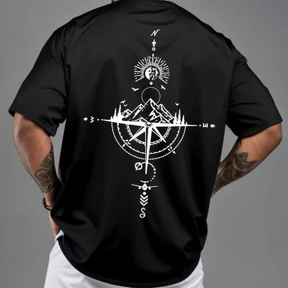 Retro Compass Oversized Tee