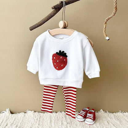Fruit Embroidered Baby Cotton Set