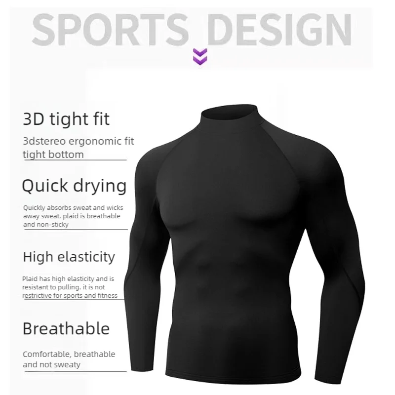 Men’s Fitness Compression Top – Thermal Longsleeve