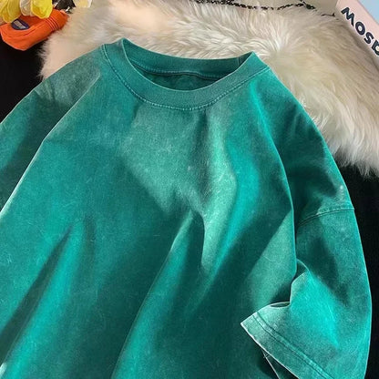 Oversized Acid Wash Y2K Street Tee